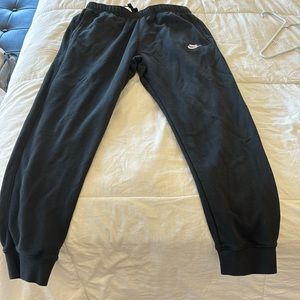 Mens Nike sportswear club fleece black sweatpants size Large tall